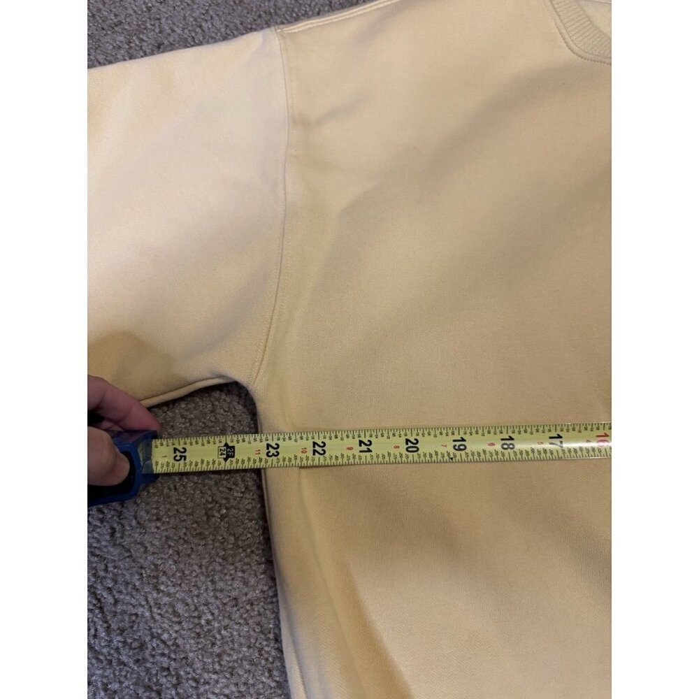 LOU & GREY Super Soft Butter Yellow Sweatshirt Logo Crest Basic Outdoor SMALL - Picture 7 of 8